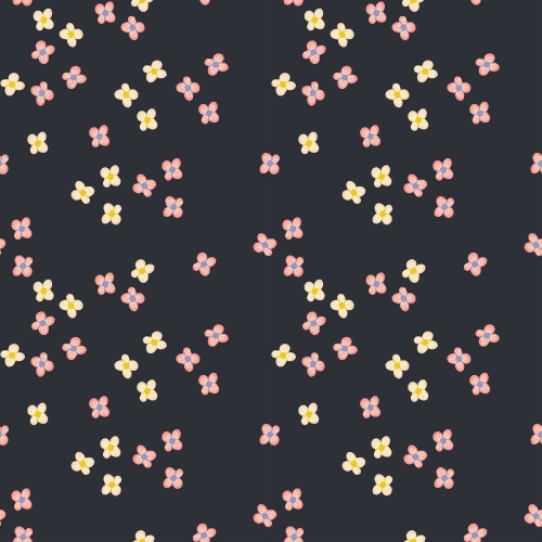 Baumwolle Patchwork - Ruby Star Society - Favorite Flowers - Blossom - Soft Black